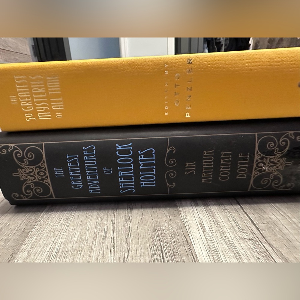 2 hardcover mystery books!